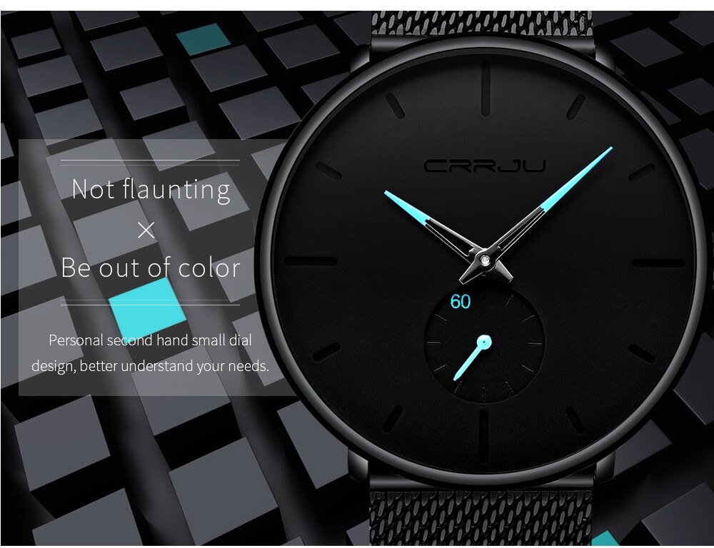 Men Casual Slim Mesh Steel Waterproof Sport Watch Men Casual Slim Mesh Steel Waterproof Sport Watch