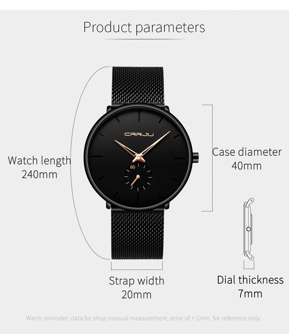 Men Casual Slim Mesh Steel Waterproof Sport Watch Men Casual Slim Mesh Steel Waterproof Sport Watch