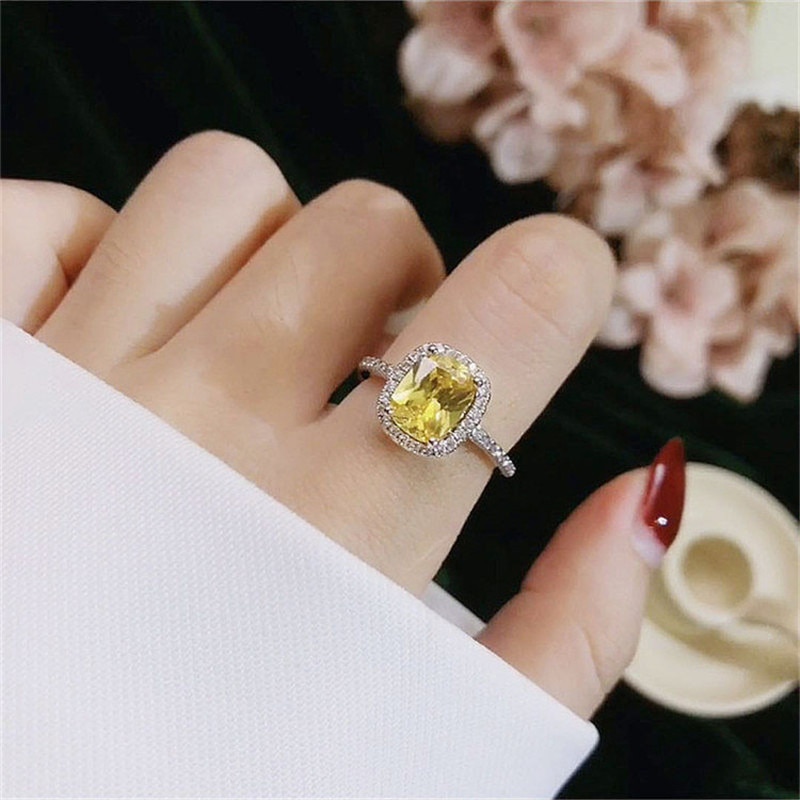 Women Bridal Wedding Ring White Gold Color Women Bridal Wedding Ring White Gold Color
