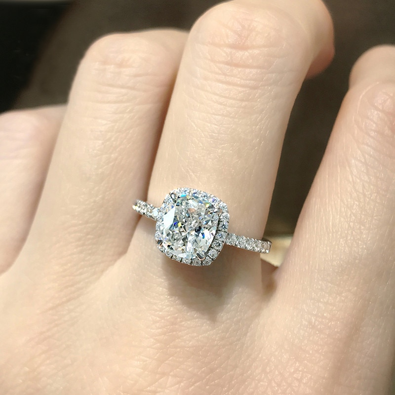 Women Bridal Wedding Ring White Gold Color Women Bridal Wedding Ring White Gold Color