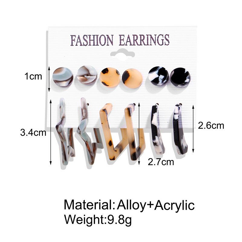Vintage Tassel Acrylic Earrings For Women Vintage Tassel Acrylic Earrings For Women