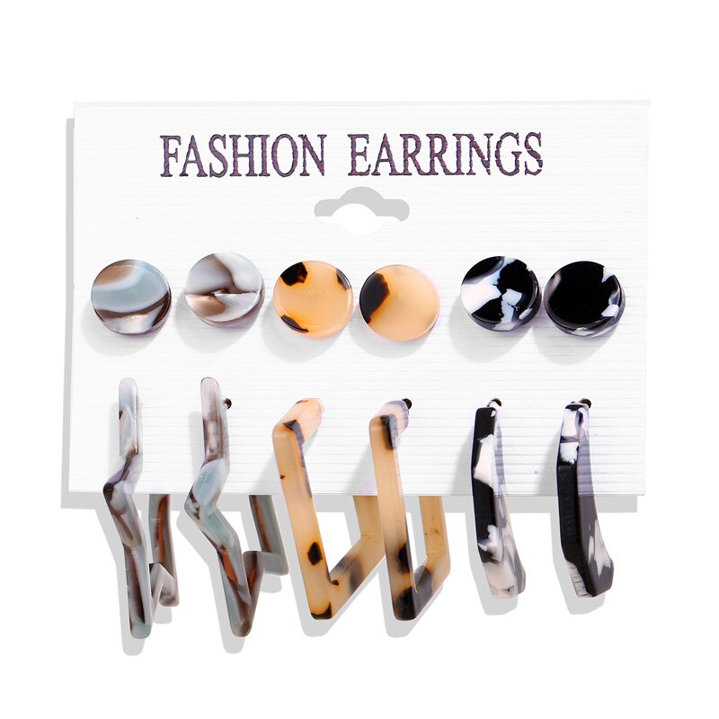 Vintage Tassel Acrylic Earrings For Women Vintage Tassel Acrylic Earrings For Women