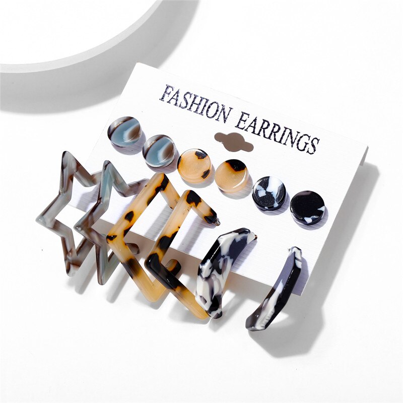 Vintage Tassel Acrylic Earrings For Women Vintage Tassel Acrylic Earrings For Women