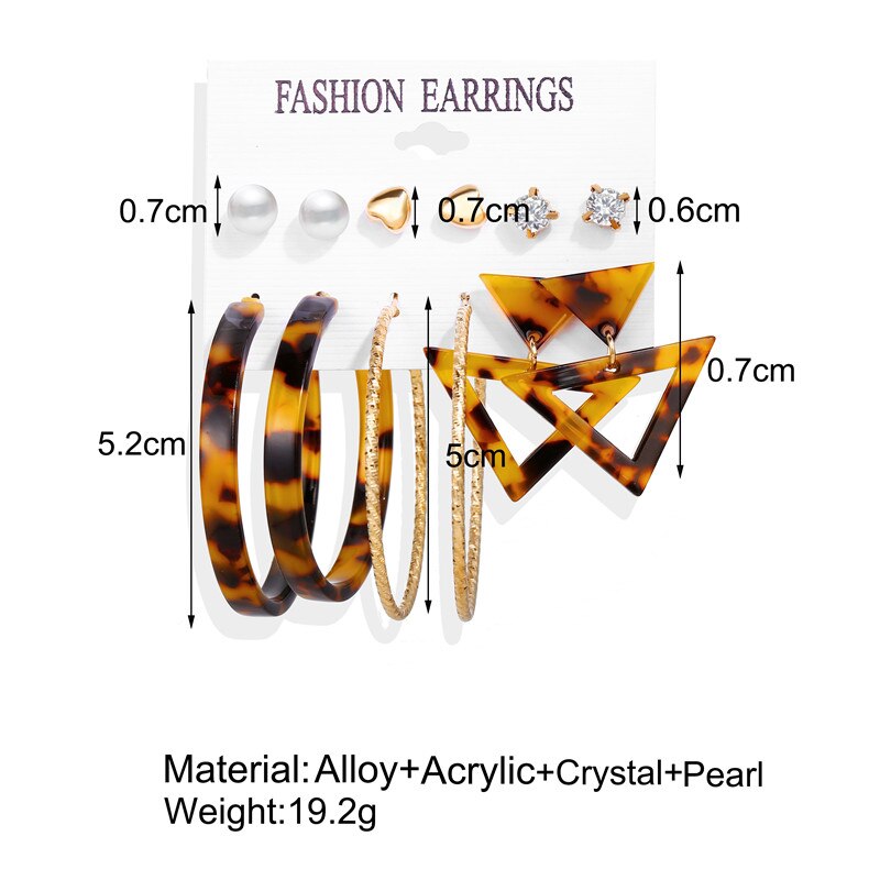 Vintage Tassel Acrylic Earrings For Women Vintage Tassel Acrylic Earrings For Women