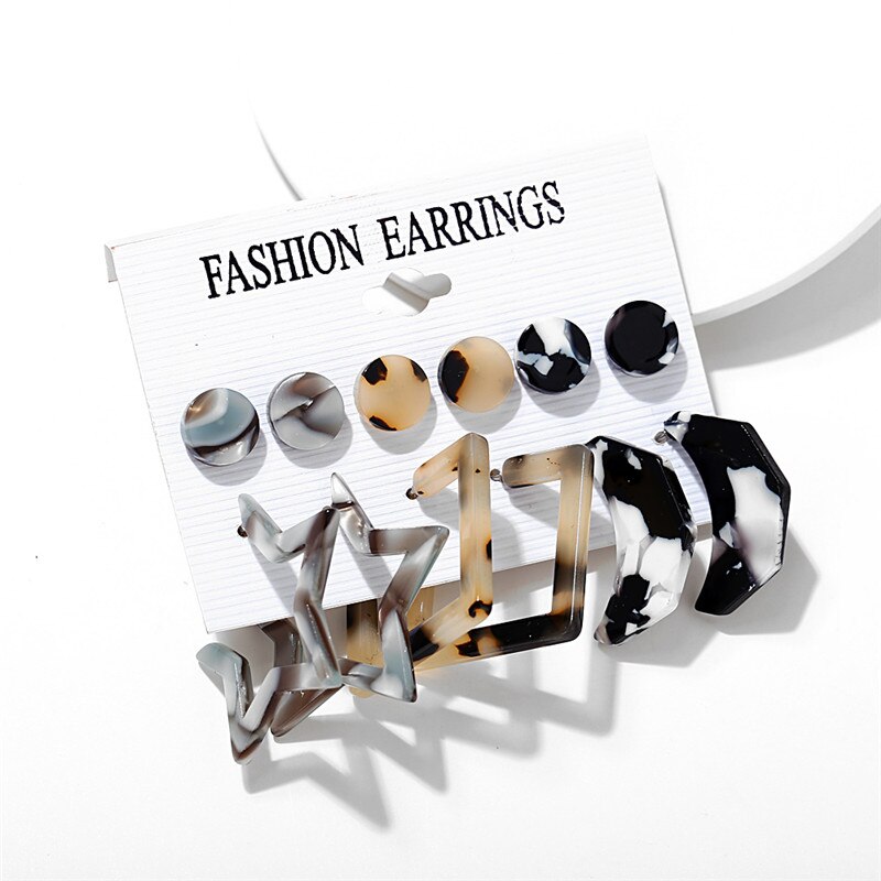 Vintage Tassel Acrylic Earrings For Women Vintage Tassel Acrylic Earrings For Women