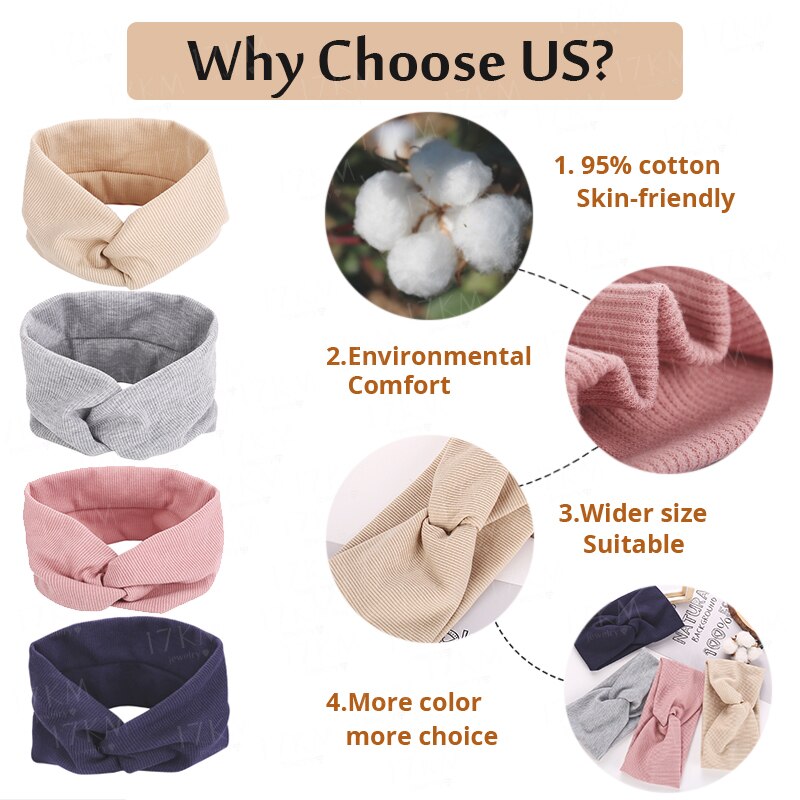 13 Color Cotton Headband For Women 13 Color Cotton Headband For Women