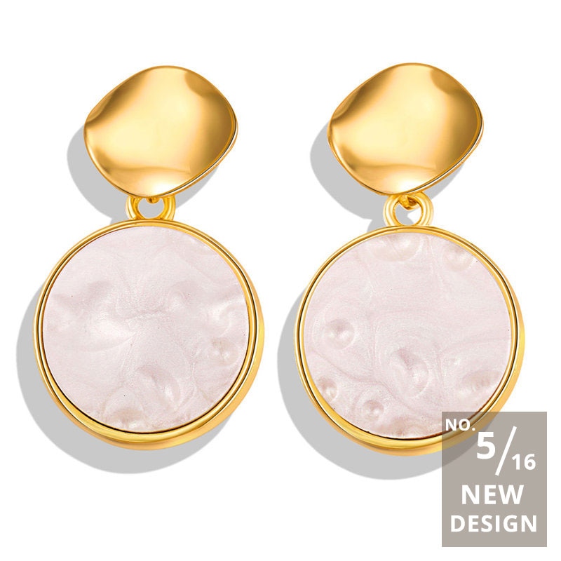 Geometric Shell Earrings For Women Geometric Shell Earrings For Women