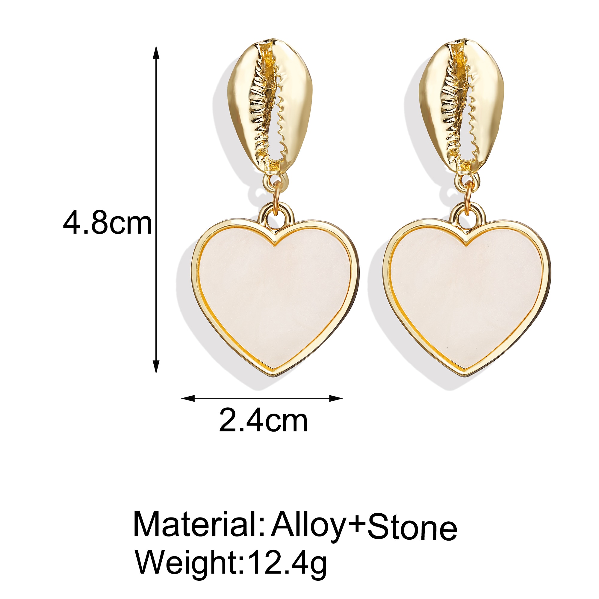 Geometric Shell Earrings For Women Geometric Shell Earrings For Women