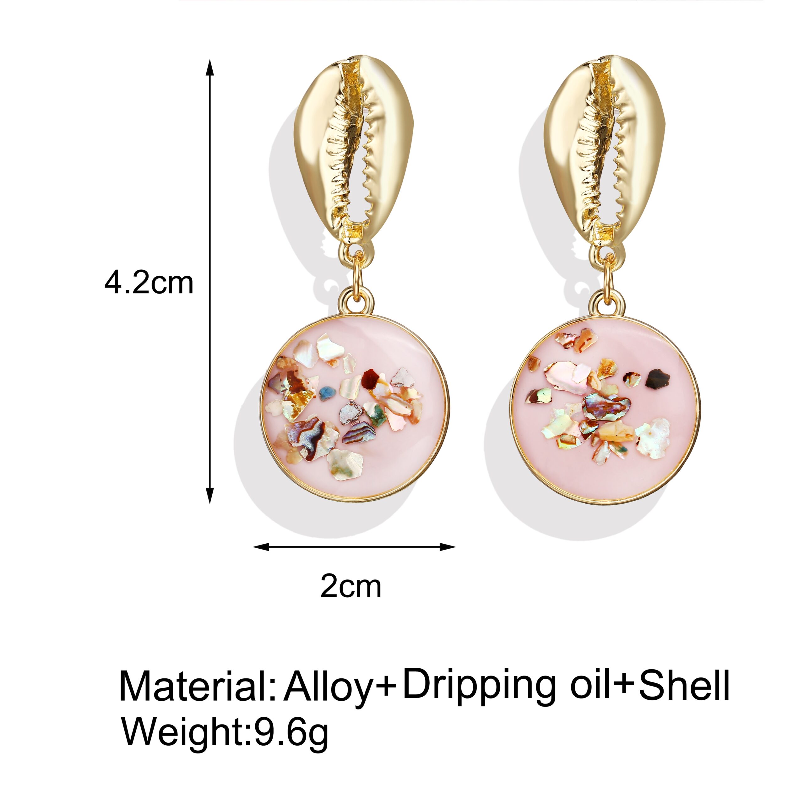 Geometric Shell Earrings For Women Geometric Shell Earrings For Women