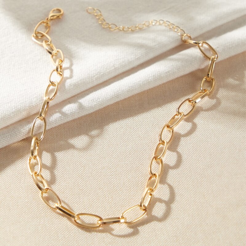 Bijoux Femme Gold Color Choker Necklaces Bijoux Femme Gold Color Choker Necklaces