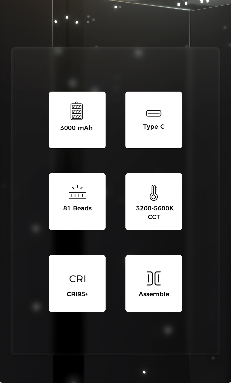 VL81 3200k-5600K 850LM 6.5W Dimmable Mini LED Video Light