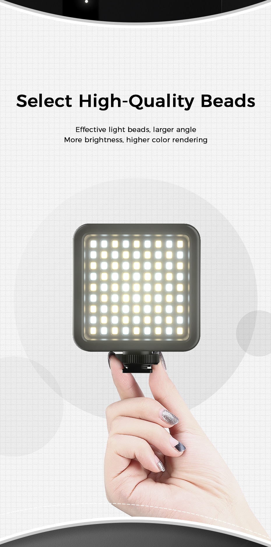 VL81 3200k-5600K 850LM 6.5W Dimmable Mini LED Video Light