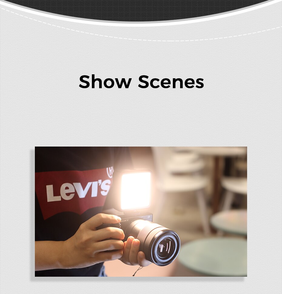 VL81 3200k-5600K 850LM 6.5W Dimmable Mini LED Video Light