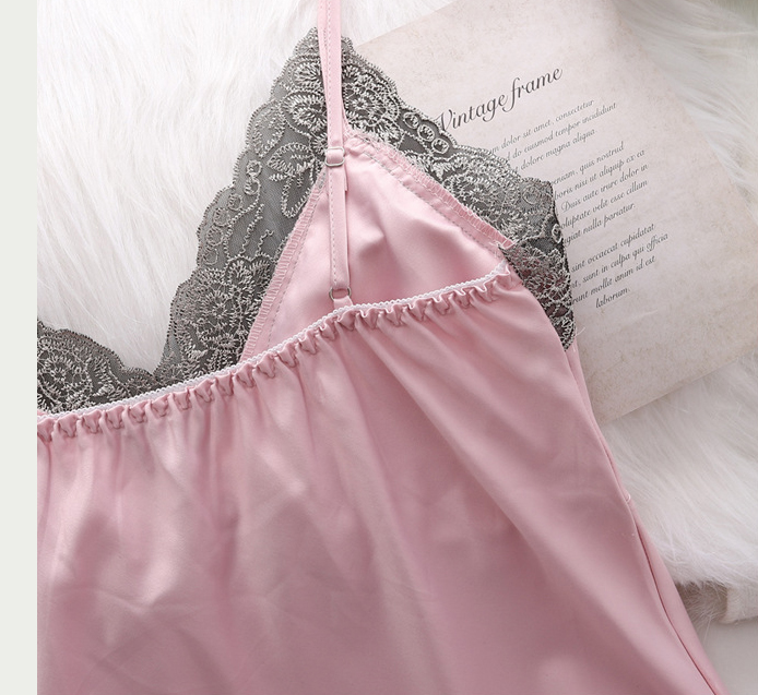 5PC Women's Silk  Sleep Suit