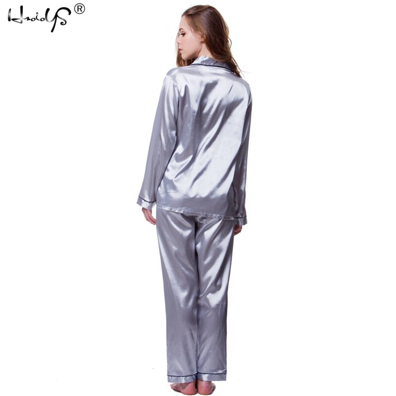 Womens Silk Satin Pajamas Set