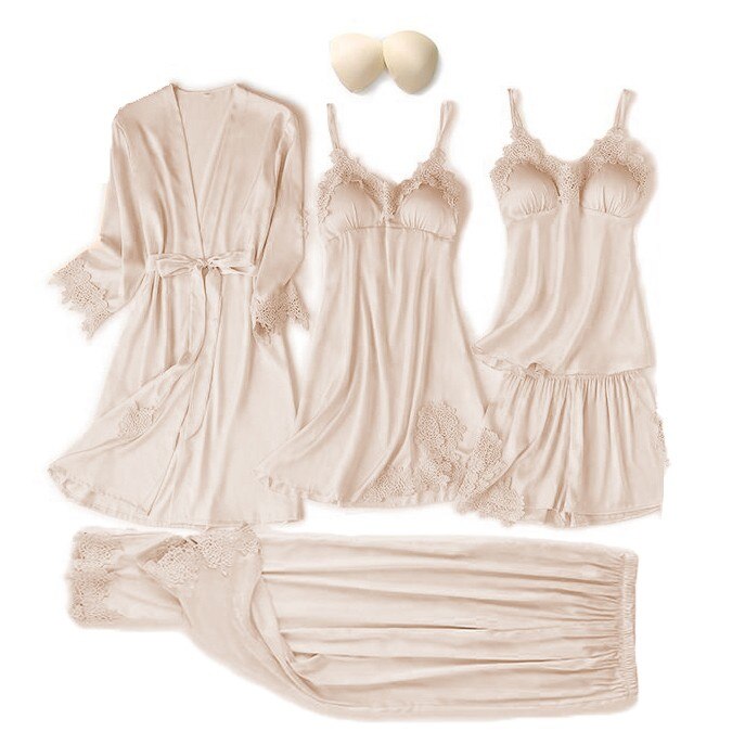 Women's 5PCS Pajamas Set