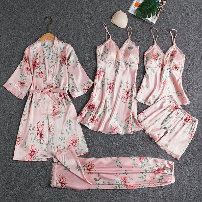 Female 5PCS Pajamas