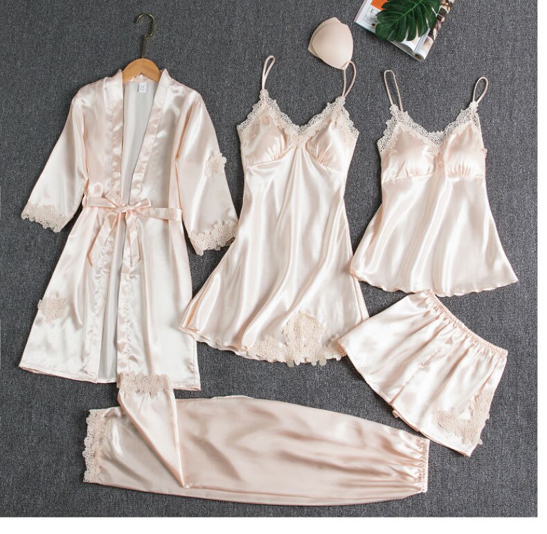 Female 5PCS Pajamas