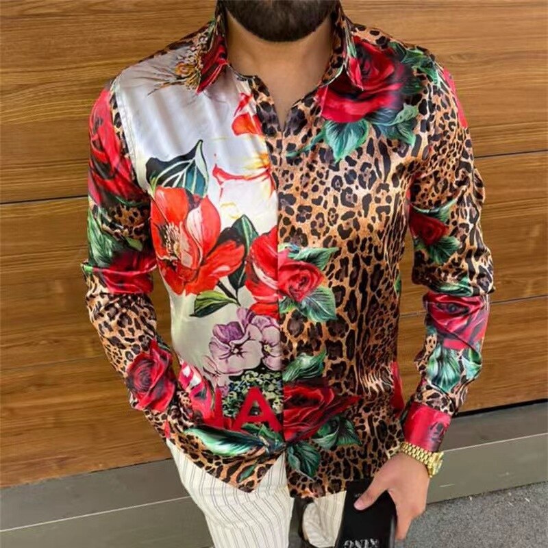 2022 New Men Long Sleeve Print Shirts for Mens Social Luxury Man Designer Clothes Hawaiian Fashionable Elegant Classic Fashion 2022 New Men Long Sleeve Print Shirts for Mens Social Luxury Man Designer Clothes Hawaiian Fashionable Elegant Classic Fashion