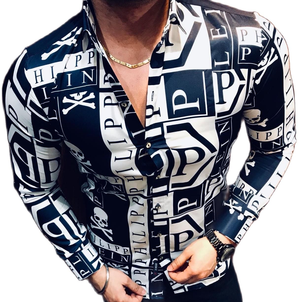 2022 New Men Long Sleeve Print Shirts for Mens Social Luxury Man Designer Clothes Hawaiian Fashionable Elegant Classic Fashion 2022 New Men Long Sleeve Print Shirts for Mens Social Luxury Man Designer Clothes Hawaiian Fashionable Elegant Classic Fashion